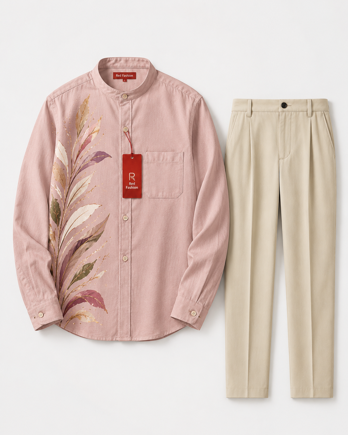 Red Fashion executive evening men outfit